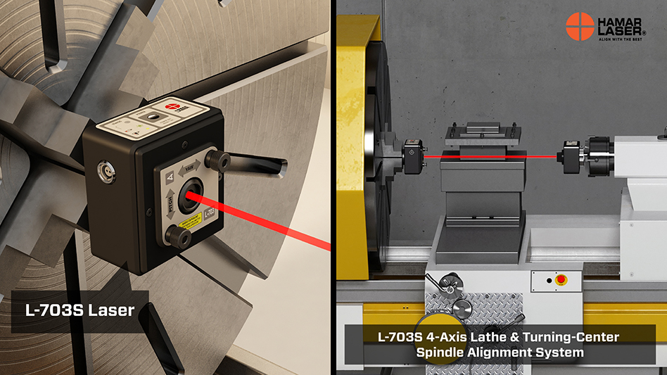 Hamar Laser's L-703S Lathe & Turning Center Alignment System